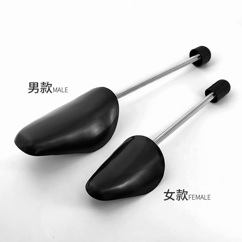 Men's and women's plastic spring shoe trees, plastic shoe trees for shaping shoes, factory direct sales of springs, wholesale colored shoe trees.
