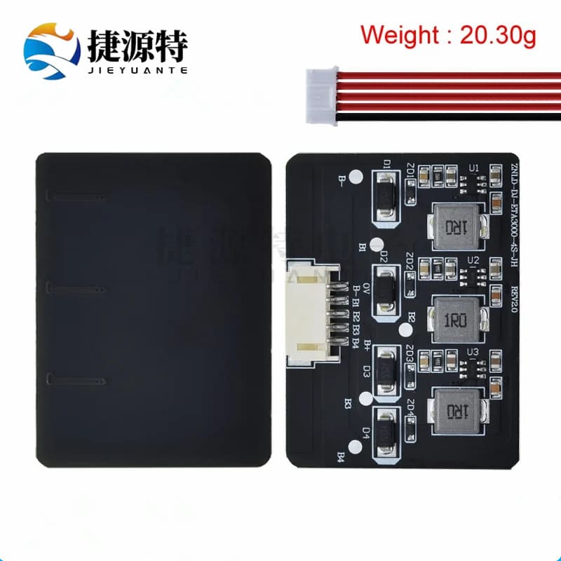 Lithium Battery Active Balancing Board Energy Transfer Board, 2-8 Series Inductive Energy Conversion, 1.2A High Current Module with Wires Included