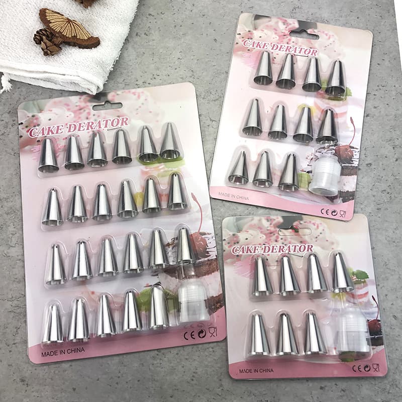 Decorating Nozzle Set 7/11/23 Head Cream Nozzle Set Stainless Steel Nozzle Cake Decorating Set Baking Tools