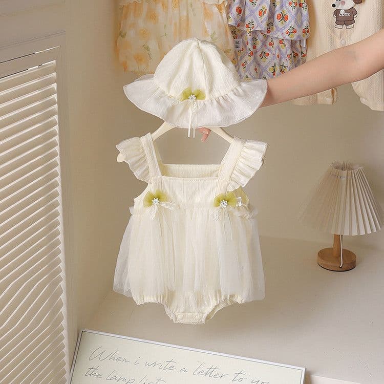 Baby summer thin one-piece sling bag ass dress for baby girl, princess style super cute and western style thin triangle bag ass skirt