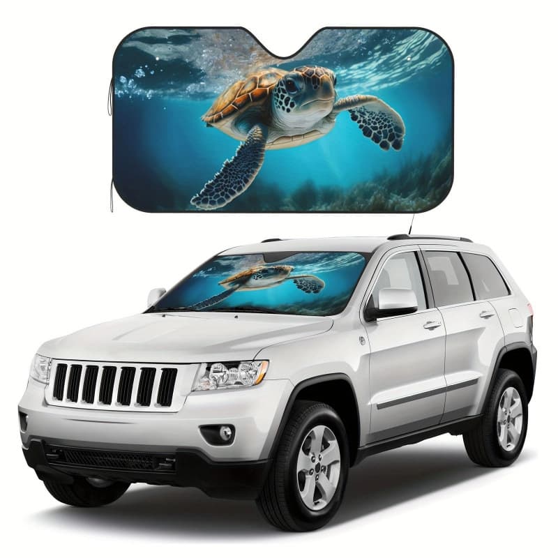 Creative Cross-Border Car Front Windshield Sun Shade Foldable Sun Visor Heat Insulation Glass Universal
