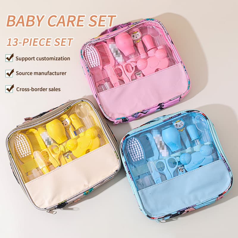 Baby Care 13-Piece Set Baby Comb Brush Nail Clipper Daily Care Kit Mother and Baby Supplies Wholesale