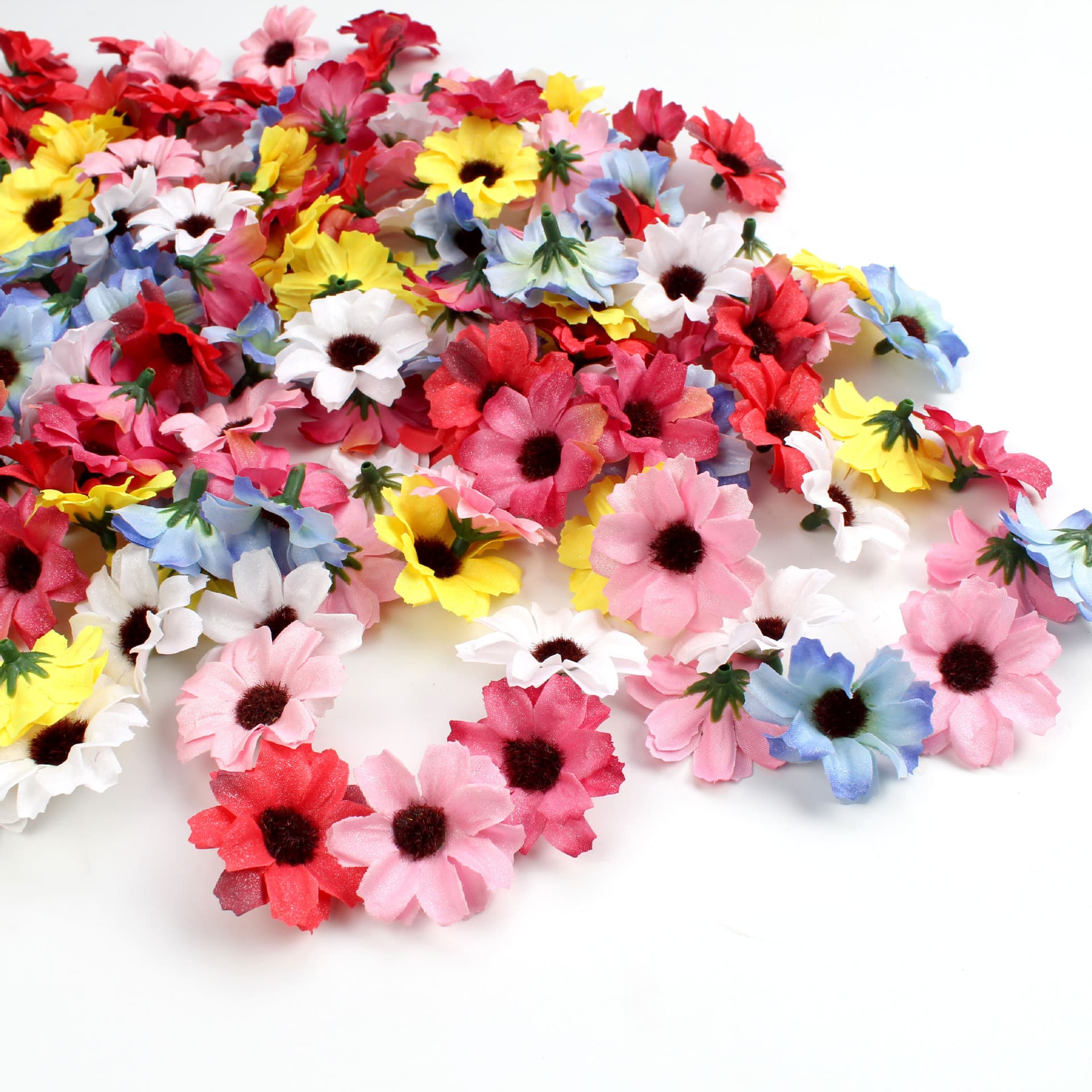 Cross-border 3.5cm Simulated Double-Layer Daisy Flower Artificial Silk Flower DIY Craft Home Photography Decorative Prop