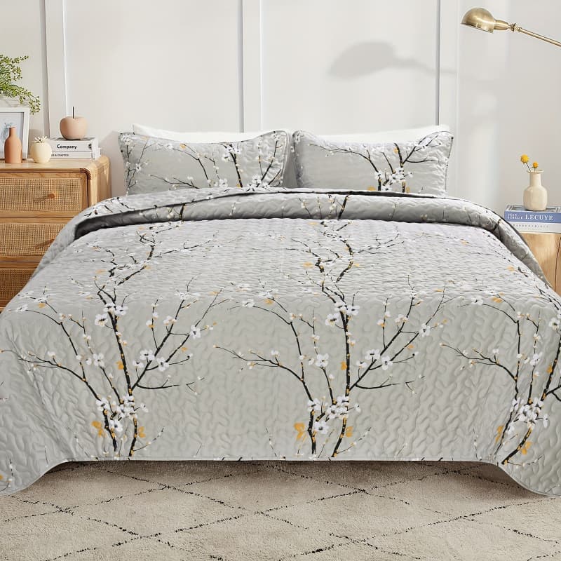 2026 New Cross-border Drop Shipping 3-Piece Floral Spring Summer Duvet Cover (1 Set Includes 2 Spring Summer Duvet Covers)