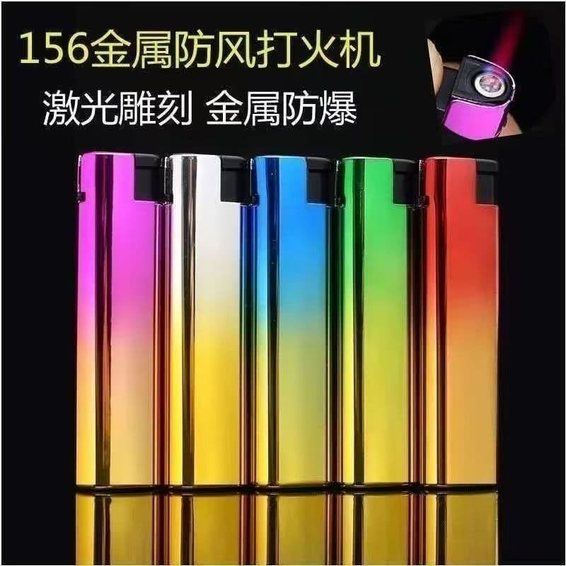 AA Department Store Metal Shell Windproof Lighter, Personalized Explosion-Proof Disposable Lighter, Wholesale for Supermarkets and Convenience Stores