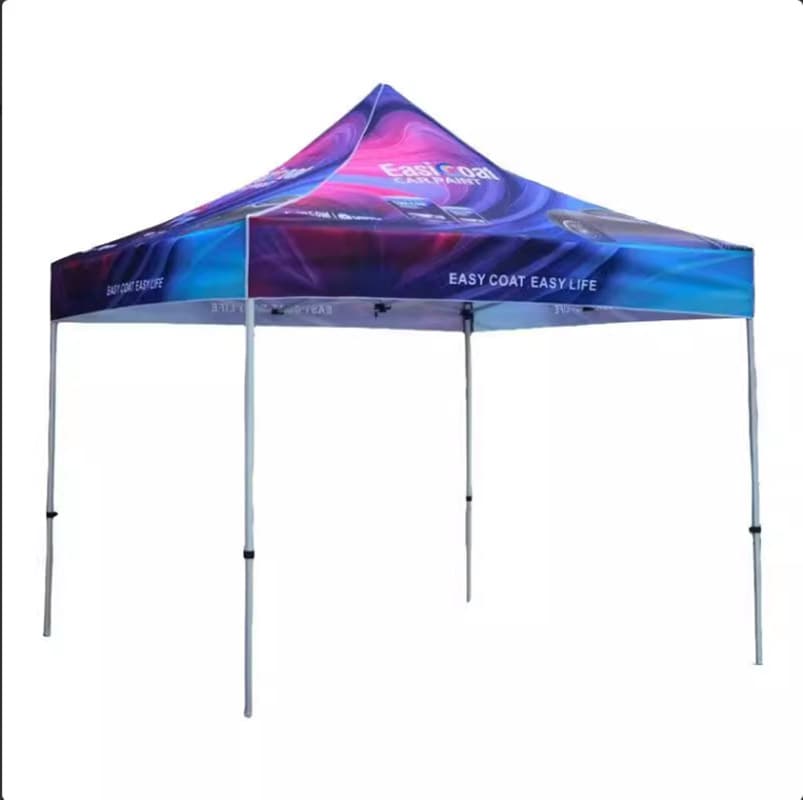 Outdoor Advertising Tent Custom Logo Sunshade Canopy Printed Text Exhibition Activity Promotional Umbrella Custom Four-Leg Stall Tent