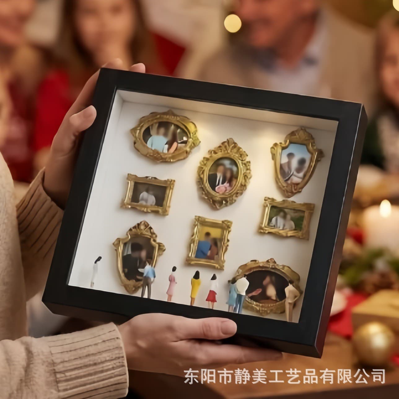 Cross-border hot selling hollow photo frame miniature scene photo frame decoration three-dimensional diy handmade picture frame frame table setting wholesale