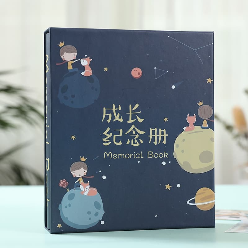 6-inch Photo Album Laminated 4D Large 6-inch 200-Page Insert-Type Memory Book Loose-Leaf Children Growth Travel Souvenir