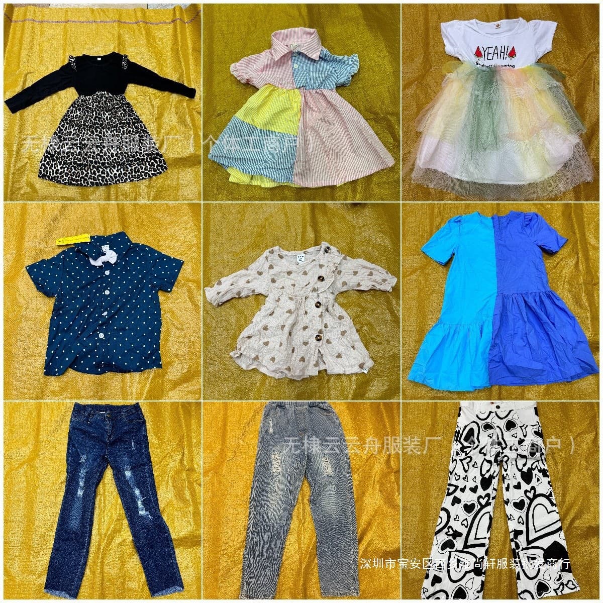 Shein Children's Clothing Mixed Style Sets Amazon Export Children's Clothing Southeast Asia Factory Low Price Wholesale Other Cotton Available