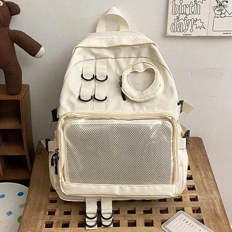 Collage Style School for Teenage Girl Kawaii Backpack
