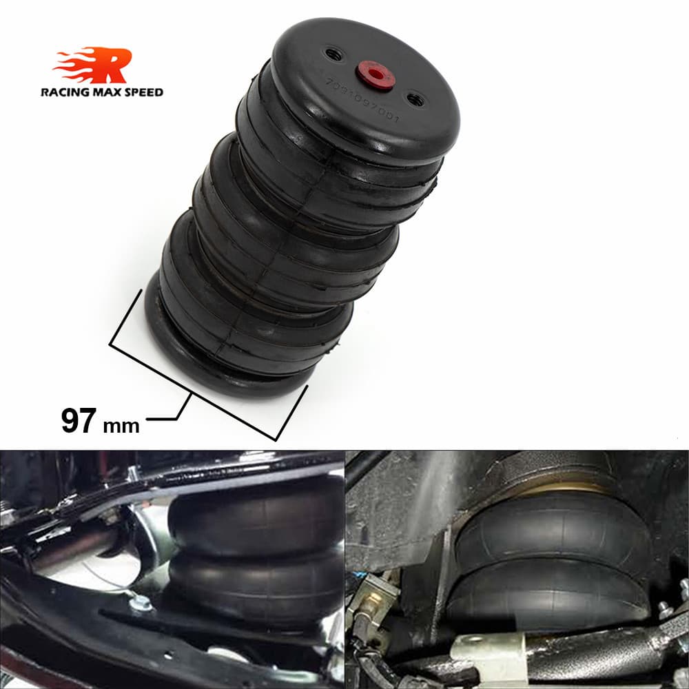 Cross-border Modification Single Port 1/4" NPT Air Suspension 97mm Truck Shock Absorber Rubber Airbag 3E2200