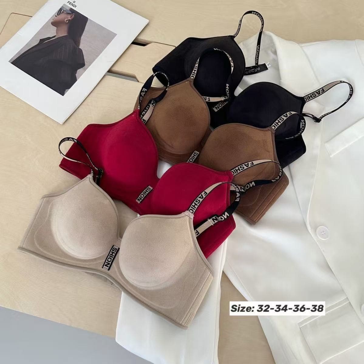 Thick Style, Enhances Small Bust, Comic-Style Cleavage, Fashionable and Comfortable Women's Underwear, Push-Up Anti-Sag Bra with No Empty Cups