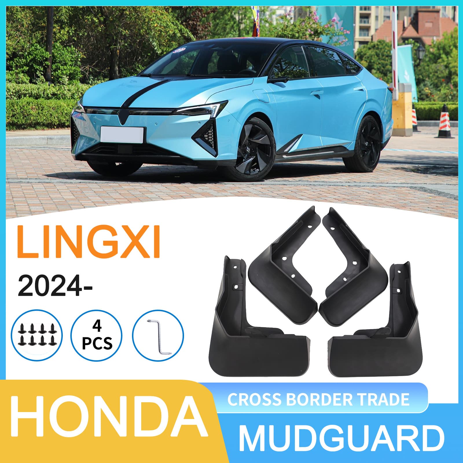 Fits Honda Lingxi 2024 - Cross-border Trade Auto Tire Mud Flaps Drop Shipping