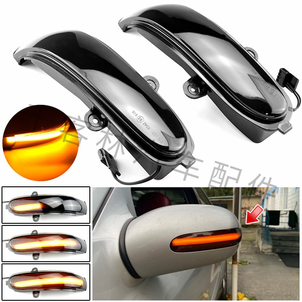 For Mercedes-Benz E-Class W211 S211 G-Class W463 Rearview Mirror Yellow Flowing Turn Signal LED Indicator