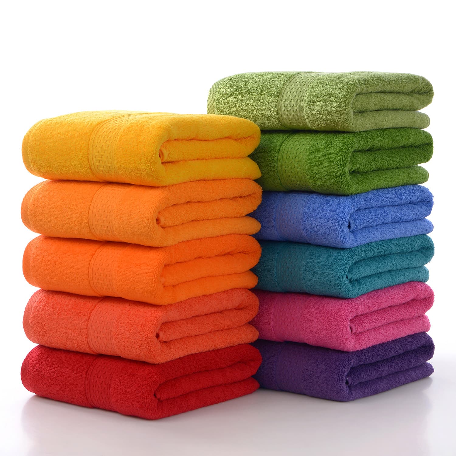 Bathroom Towel Beach Towel Decorative Home Textiles Pure Cotton Yarn-dyed Striped Absorbent Quick-drying Bath