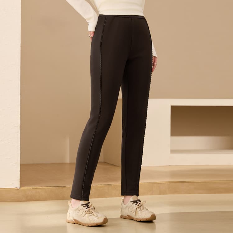 【Fleece-Lined Warm Pants】Xianli Show Plus Size Women's Clothing Comfortable Soft Slim Fit Slimming Pants, New Autumn Styles for Curvy Women