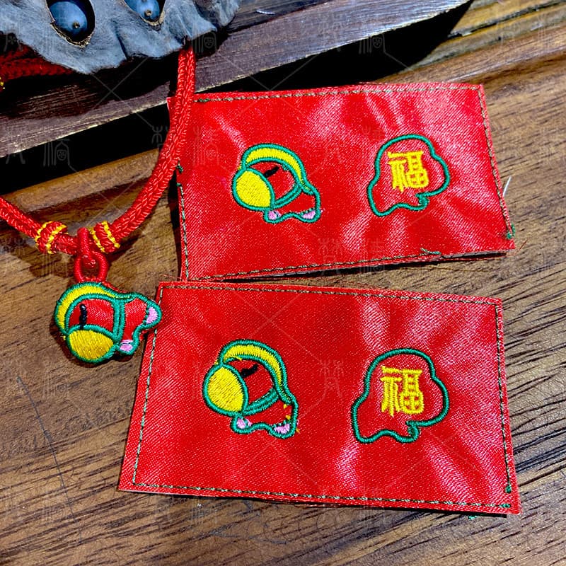 Fan Chun Chinese Zodiac Horse Year Embroidery Piece Mini Horse Sachet Fabric Piece DIY Bracelet Small Horse Small Sachet Embroidery Piece