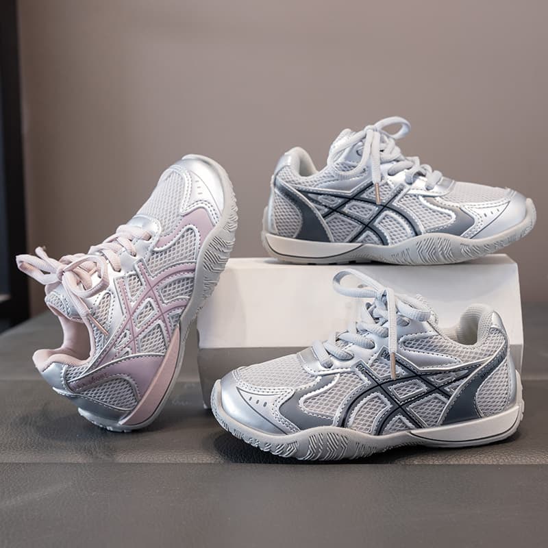 Children's Sports Shoes, Boys and Girls Running Shoes, Spring/Autumn New Style Breathable Mesh Shoes, Lightweight Non-Slip Student German Training Shoes