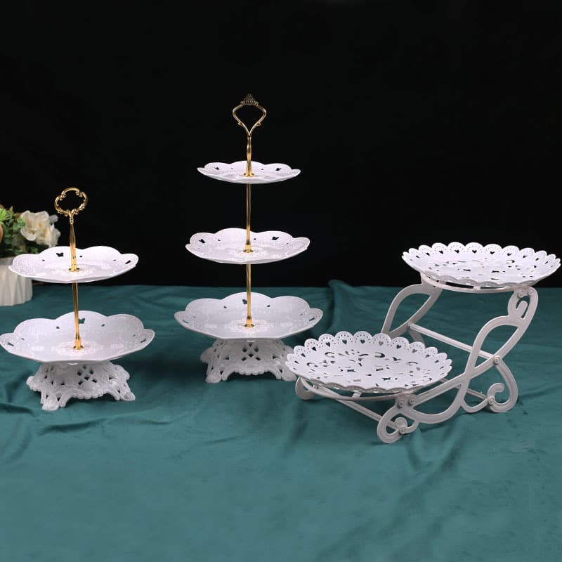 HOT Birthday Party Dessert Table Decor Cake Display Stand Cold Buffet Snack Tray Plate Utensils Fruit Bowl