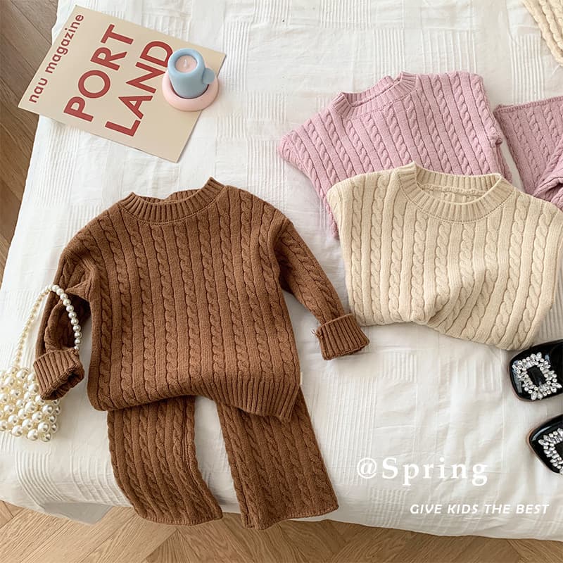 Children's twist sweater 0-6 years old autumn Korean children's clothing girls solid color autumn tops baby clothes children's sweaters