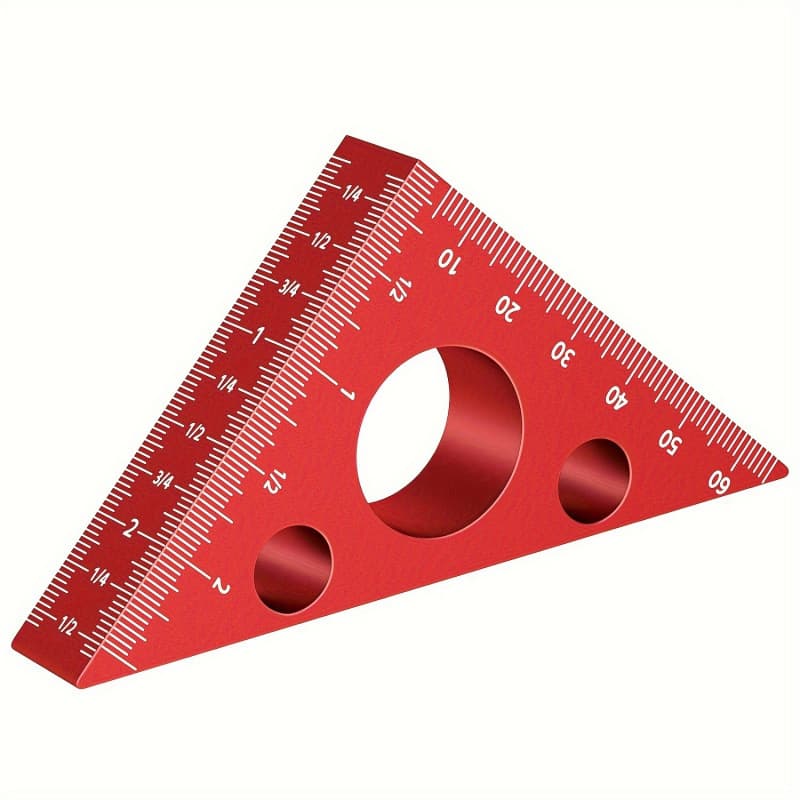 2026 New Cross-border Drop Shipping 3D Dual-Scale Triangle Square 45-Degree and 90-Degree Triangle