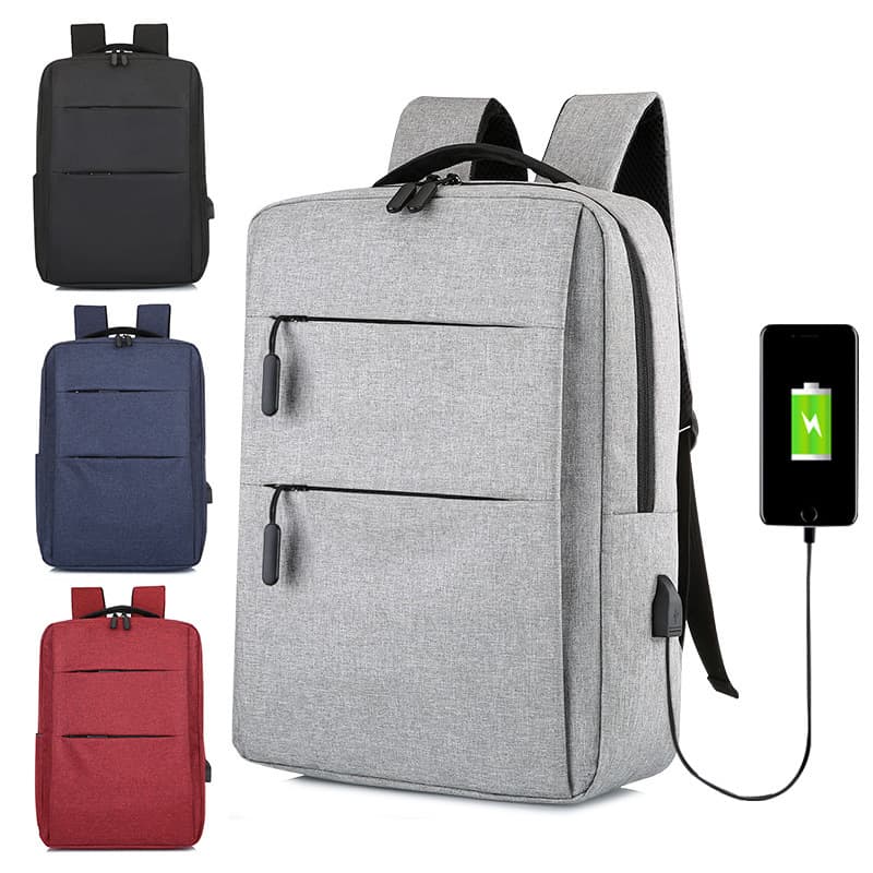 Customized Logo Cross-Border Minimalist Business Backpack, Commuter Laptop Bag, College Student Casual Backpack