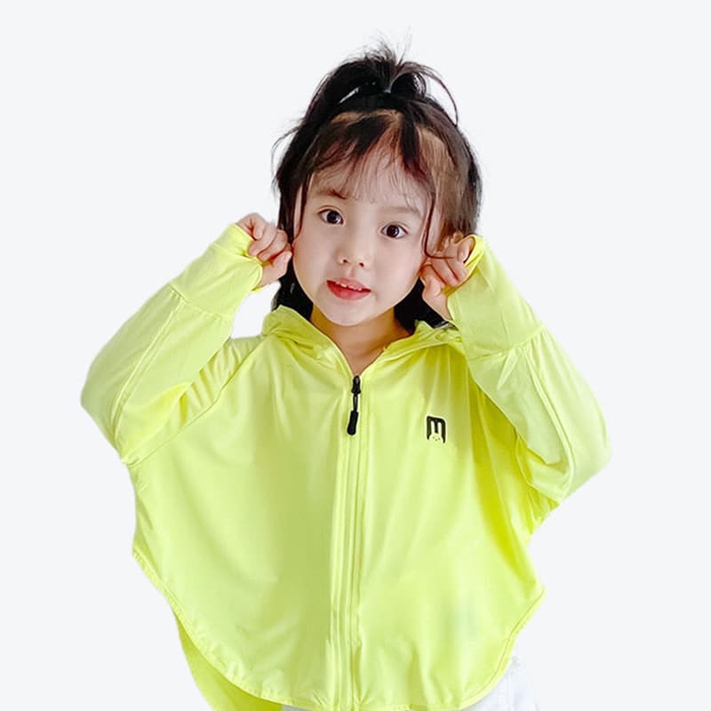 Children's Sun Protection Shirt UV Protection Summer Batwing Girls Skinwear Boys Icy Thin Baby Sunscreen Clothing