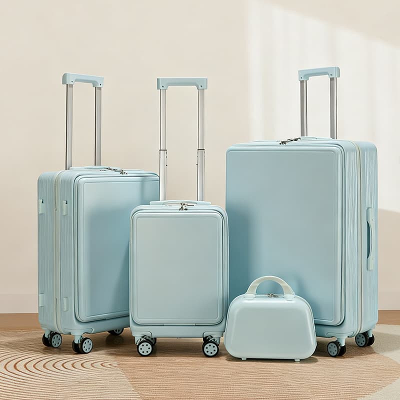 Front opening multifunctional 20-inch suitcase suitcase trolley suitcase 28-inch suitcase password suitcase