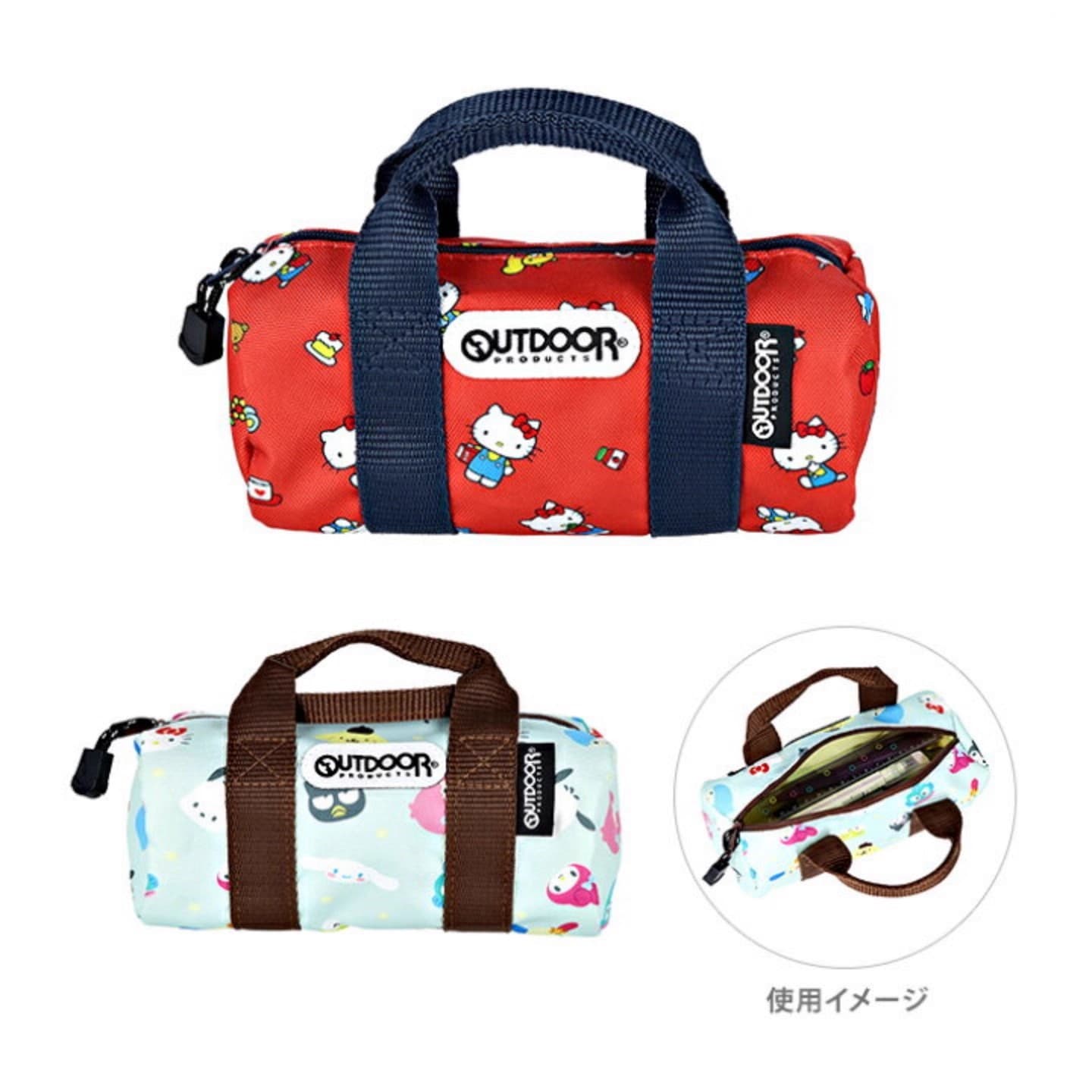 In-Stock Cute Cartoon Cat Pencil Case for Elementary School Students, Personalized Creative Boston Bag Style Stationery Storage Bag, Makeup Bag