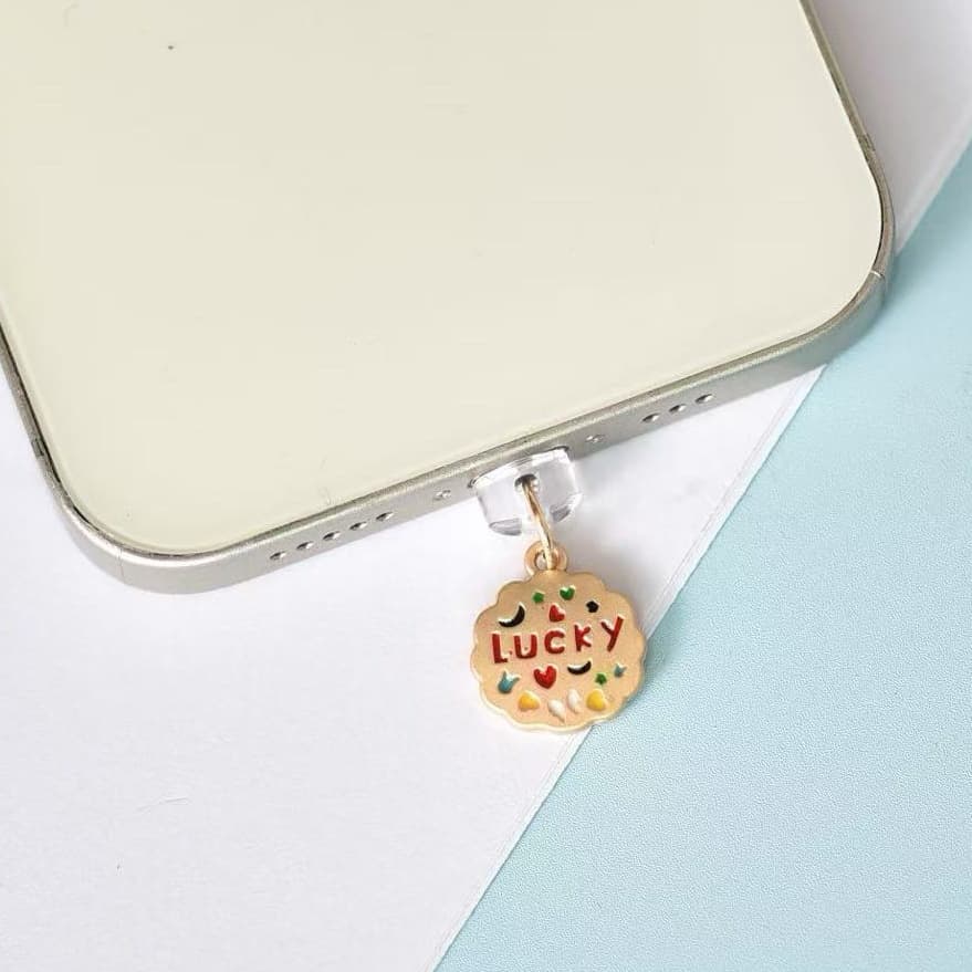 Chinese Style Peace Charm Wealth Phone Dust Plug Charging Port Cap Pendant Type-C and ISO Interface Cross-Border Hot