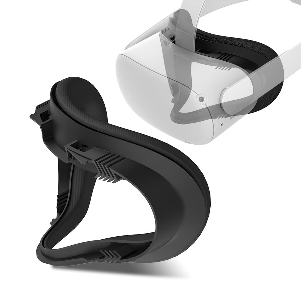 Compatible with Meta Quest 2 Leather Eye Mask Light Blocking Face Cover 3-Piece Set VR Widened Face Cover Replacement Quest 3 Accessories