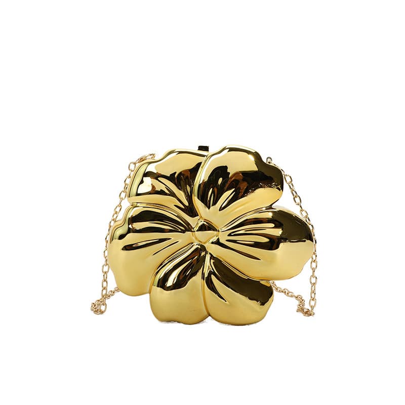 Fashionable Acrylic Flower Dinner Bag Crossbody Shoulder Bag for Women Stylish Box Shape Magnetic Buckle Hard Shell Handbag