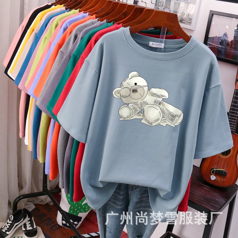 Summer New Women's Short-Sleeve Korean Style Inner Wear T-Shirt 1688 Plus-Size Women's Clothing Base Shirt Wholesale