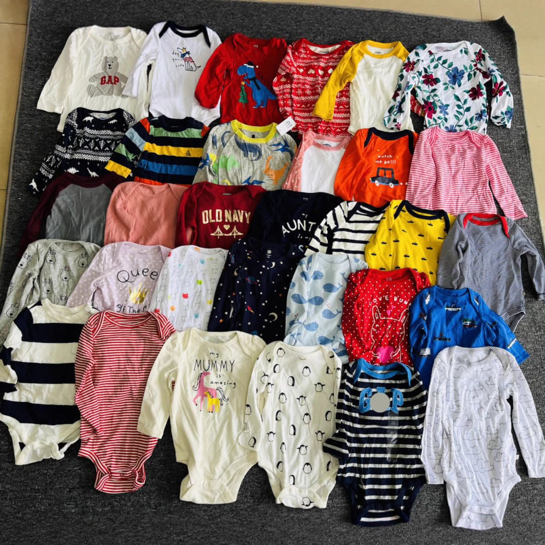 G brand foreign trade children's clothing long-sleeved triangle harem new miscellaneous baby rompers Baby romper long sleeve