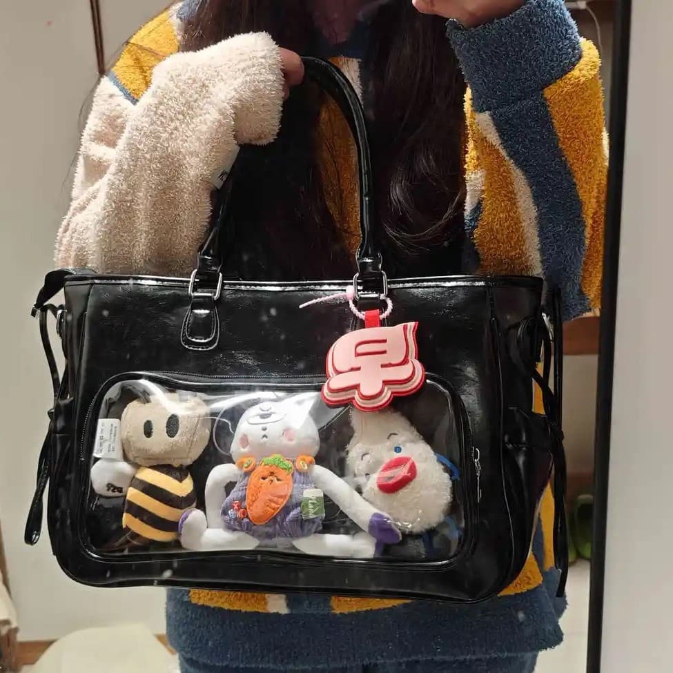 Star chaser concert hidden light sign stand tote bag large capacity pain bag commuter shoulder bag double shoulder crossbody bag for women