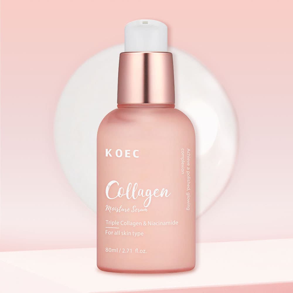 KOEC Triple Collagen Moisturizing Essence Hydrating Serum with Niacinamide Face Lotion Cross-border Bestseller