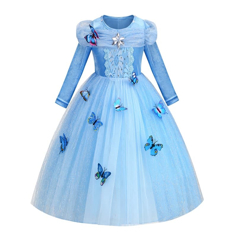 2025 Frozen Cinderella Princess Dress Performance Costume Girls Tutu Dress Children's Clothing