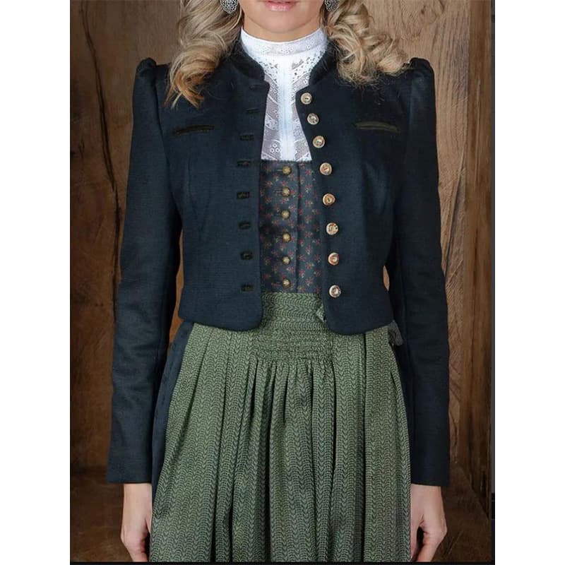 2025 Amazon Independent Site Best-Seller Oktoberfest Jacket Versatile Beer Dress Chanel-Style