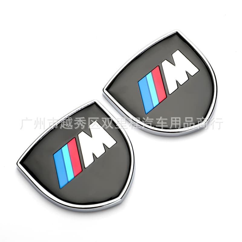 Suitable for modified M car badge stickers M3 M5 X1M X3M X5M X6 metal window rear side emblem