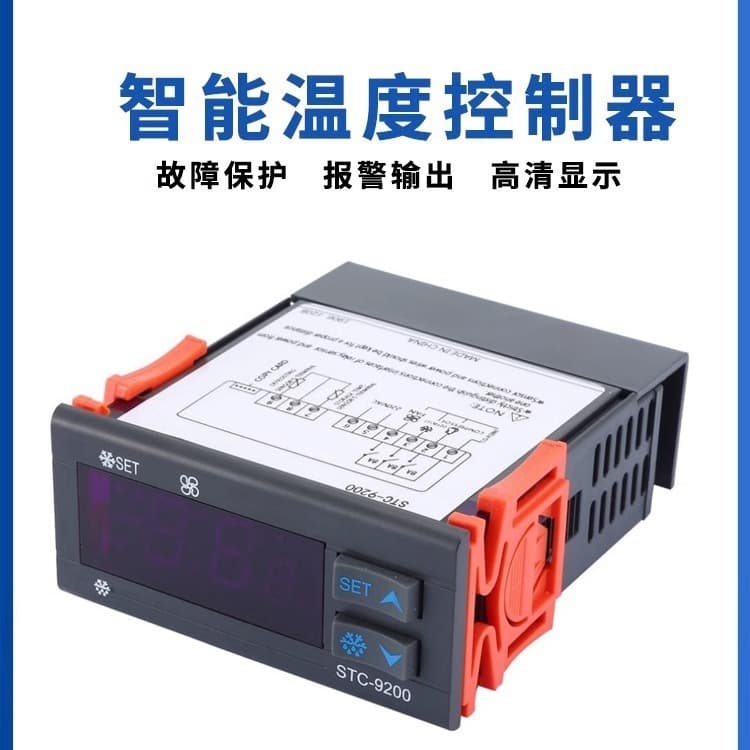 STC-9200 Thermostat - Freezer Temperature Adjustment Controller, Dual Sensor for Refrigeration and Defrosting