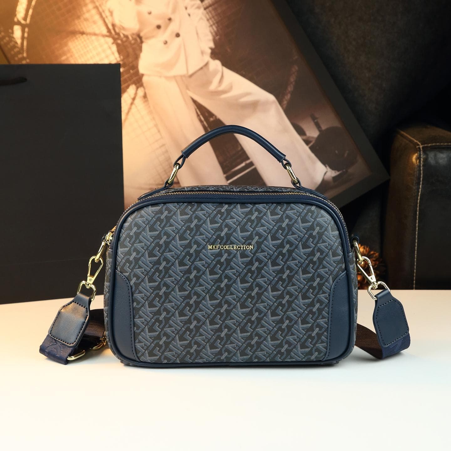 2026 New Printed Shoulder Crossbody Bag for Women, Vintage and Versatile High-End Handbag, Fashionable