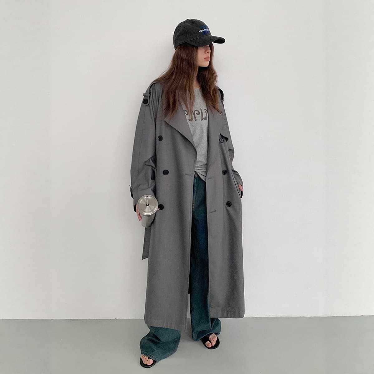 Women's Trench Coat 2026 New Arrival Early Autumn Mid-Length British Style Premium Loose Fit Elegant Overcoat for Petite