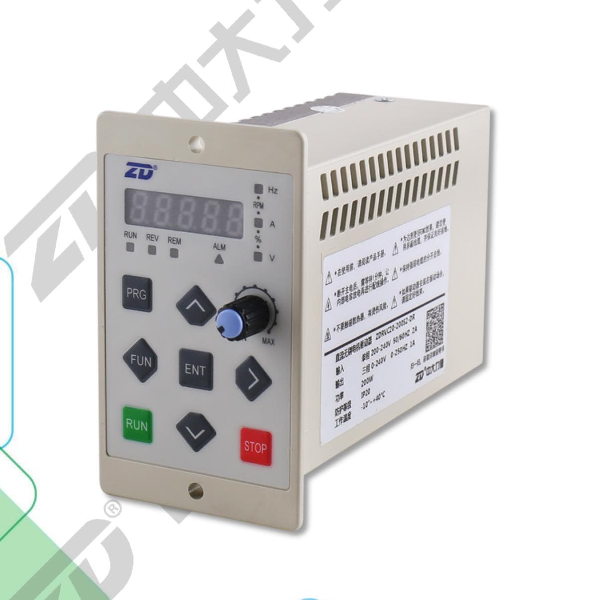 ZD Zhongda Lide DC Motor Brushless High Voltage Driver ZDRV.C10-200S2-D(R) Control Adjustment