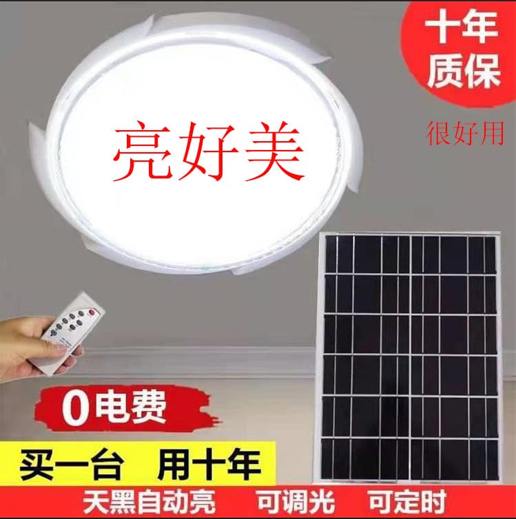 Solar Powered Ceiling Light Indoor Corridor Walkway Light Energy Saving Environmentally Friendly Lighting