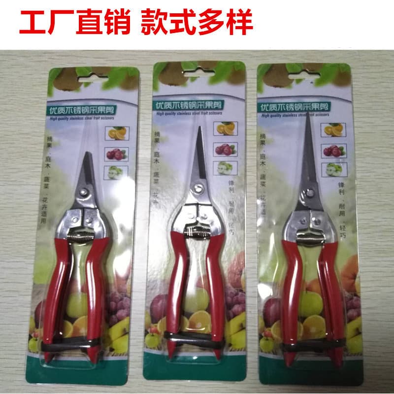 Stainless steel fruit picking scissors thinning fruit scissors pruning scissors flower scissors pepper citrus grapefruit picking scissors fruit scissors