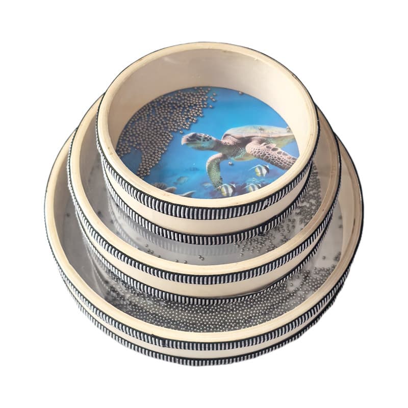 Orff Children's Percussion Instrument Early Education Ocean Drum Wave Drum Enlightenment 6inch 8inch Iron Sand Ocean Drum