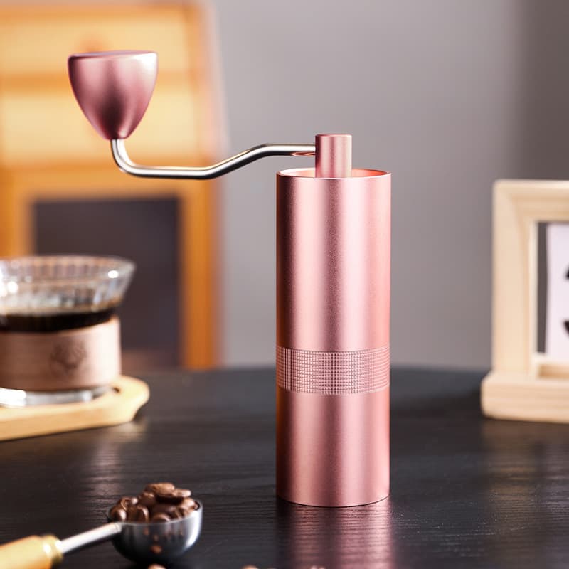 Cross-border Hand Crank Coffee Grinder, Manual Coffee Grinder, Seven-Star Stainless Steel Burr Grinder Set Gift Box Portable