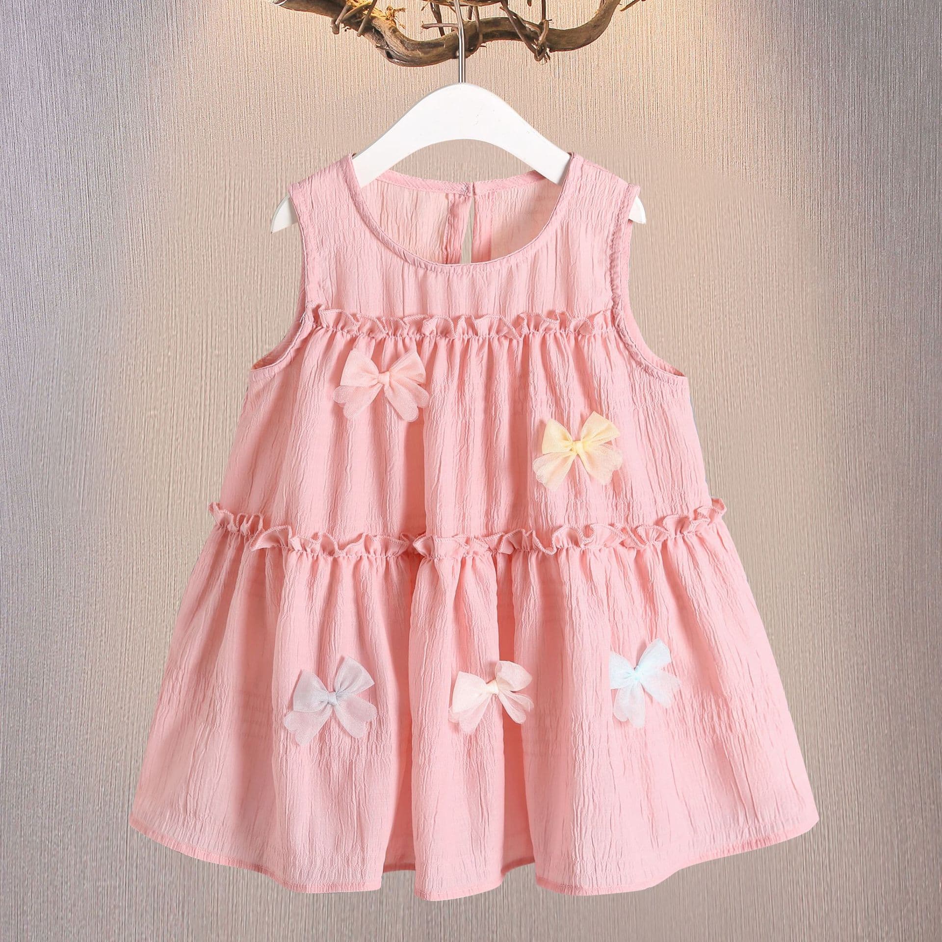 Girls Summer Dress Baby Princess Dress Thin Summer Style Little Girl Baby Vest Sun Protection Clothing