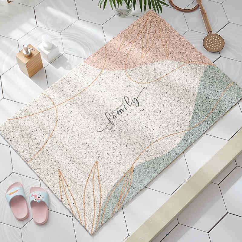 Bathroom floor mat, shower room anti-slip wire ring, hollow drainage, summer children and elderly bathing anti-fall foot mat bathroom mat