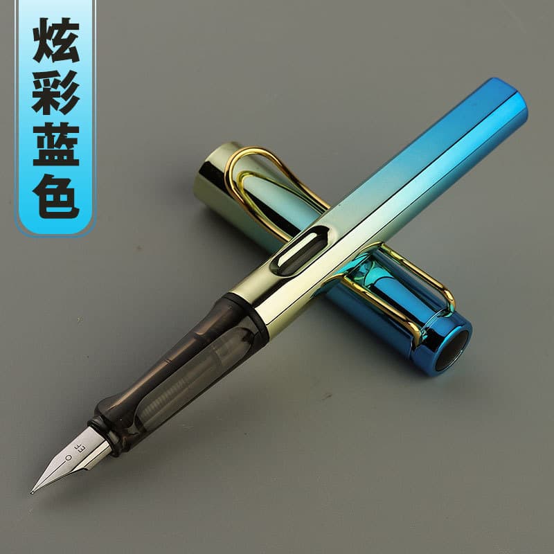 Factory Direct Colorful Fountain Pen for Primary School Students, Posture Correction Writing and Calligraphy Practice Pen, Dual-Use Ink Cartridge and Converter Fountain Pen, Wholesale